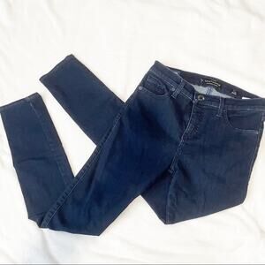 Lucky Brand Ava skinny dark blue jeans orta denim size 4 27